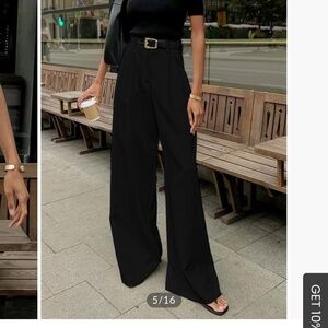 Wide leg dress pants